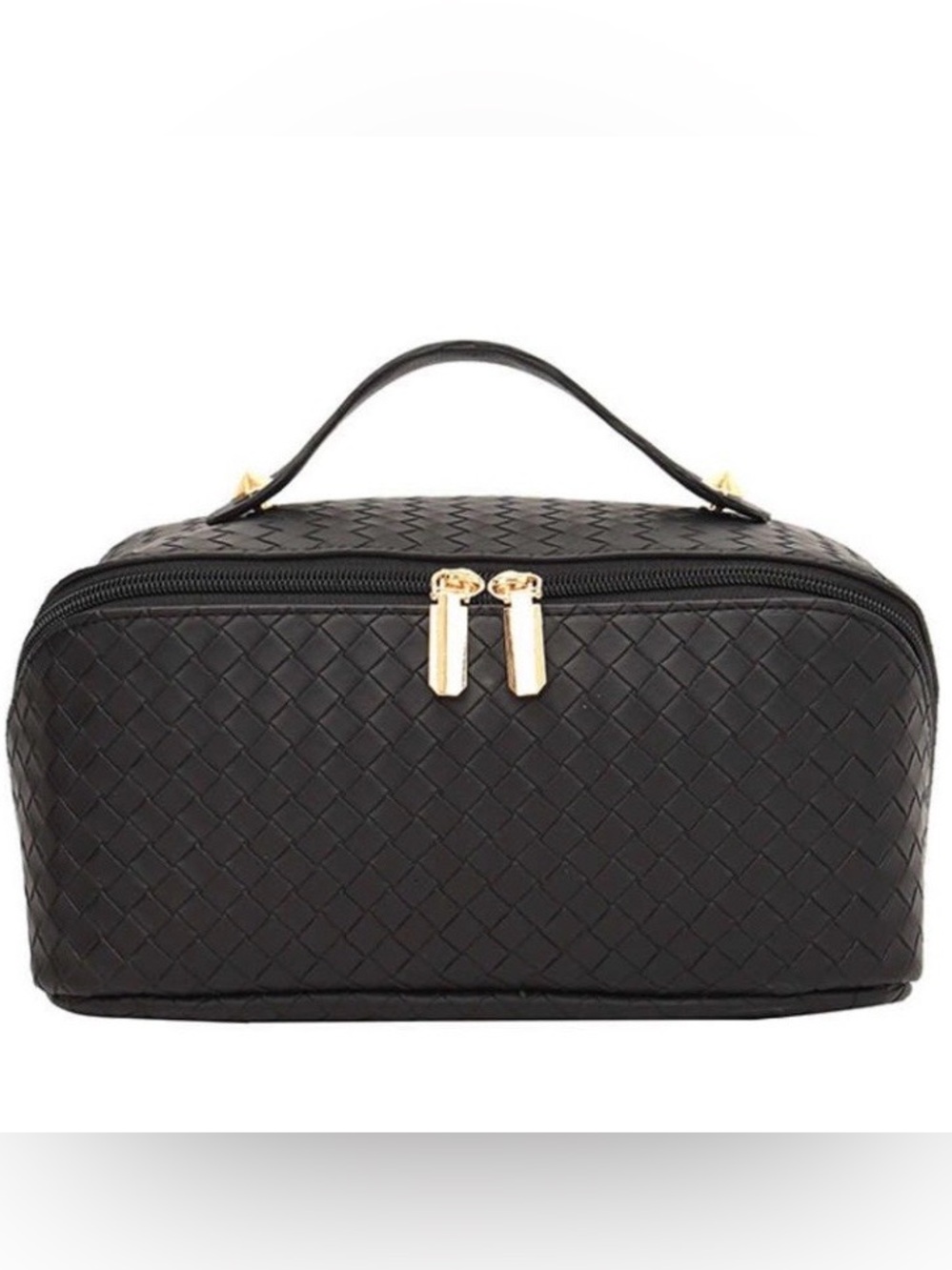 BOUTIQUE Double sided Makeup/Dopp kit with top handle - NWT